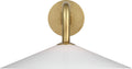 Ponce 9" Articulating Sconce | Hand-Rubbed Antique Brass | Milk White Glass Shade