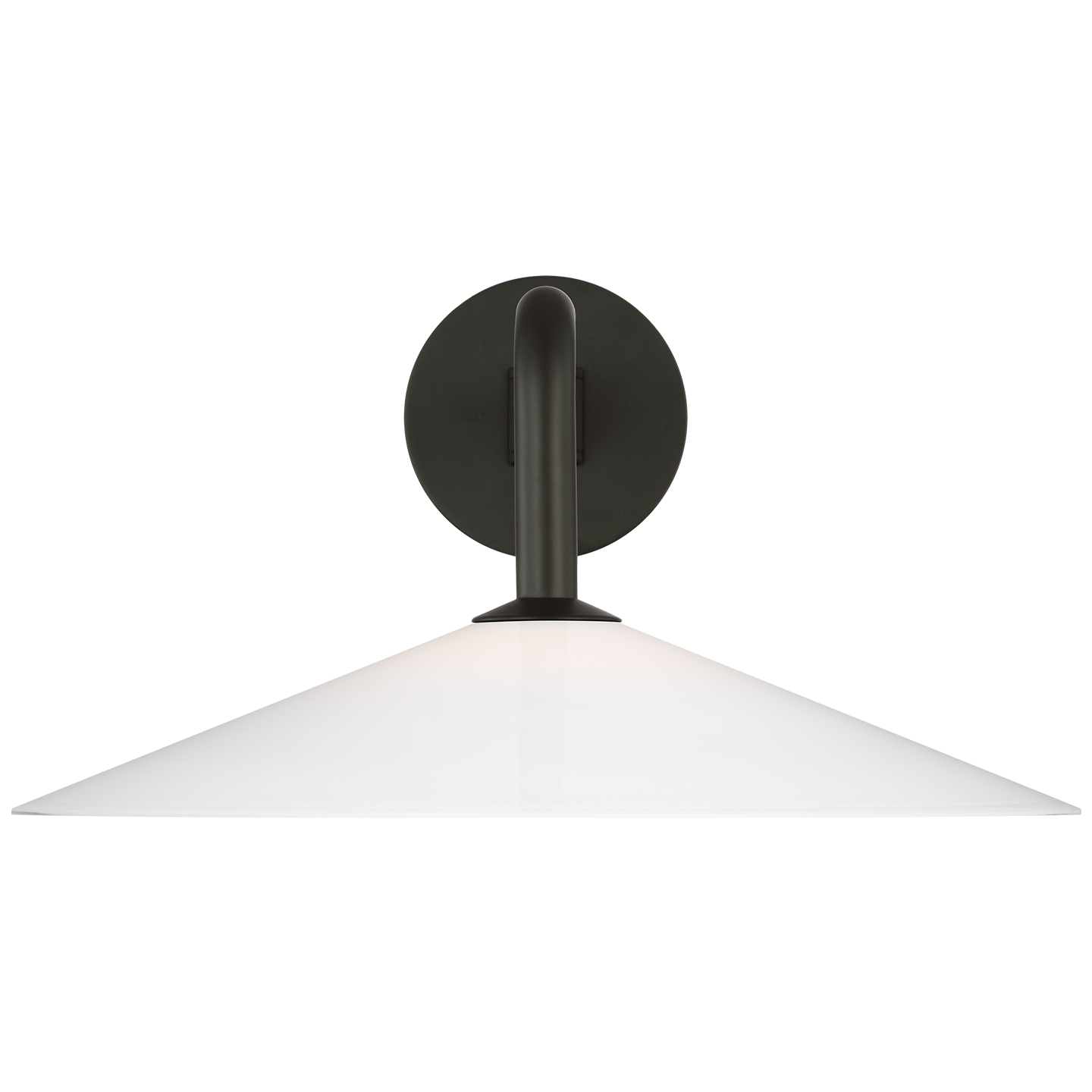 Ponce 9" Articulating Sconce | Modern Iron | Milk White Glass Shade