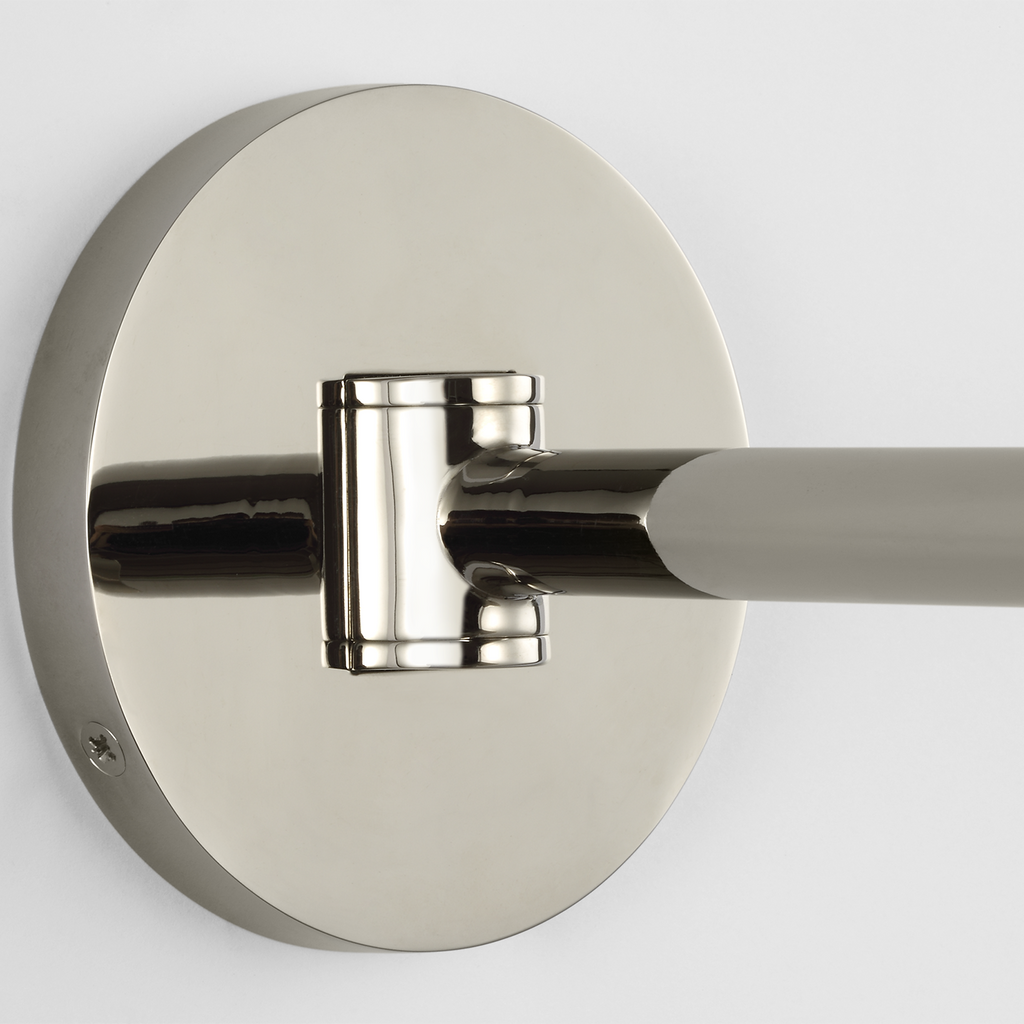 Ponce 9" Articulating Sconce | Polished Nickel | Polished Nickel Shade