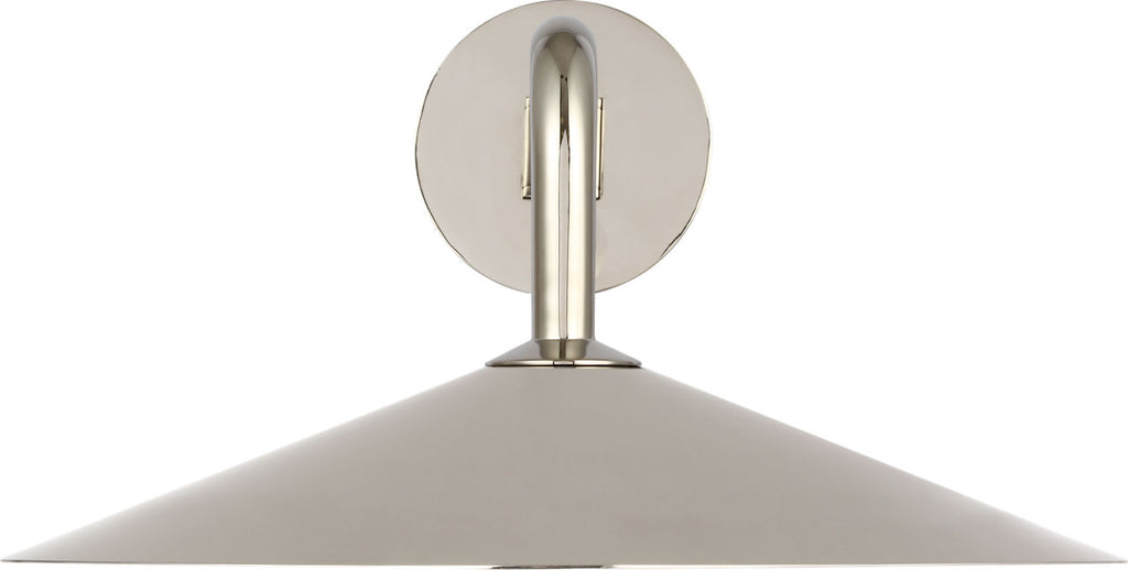 Ponce 9" Articulating Sconce | Polished Nickel | Polished Nickel Shade