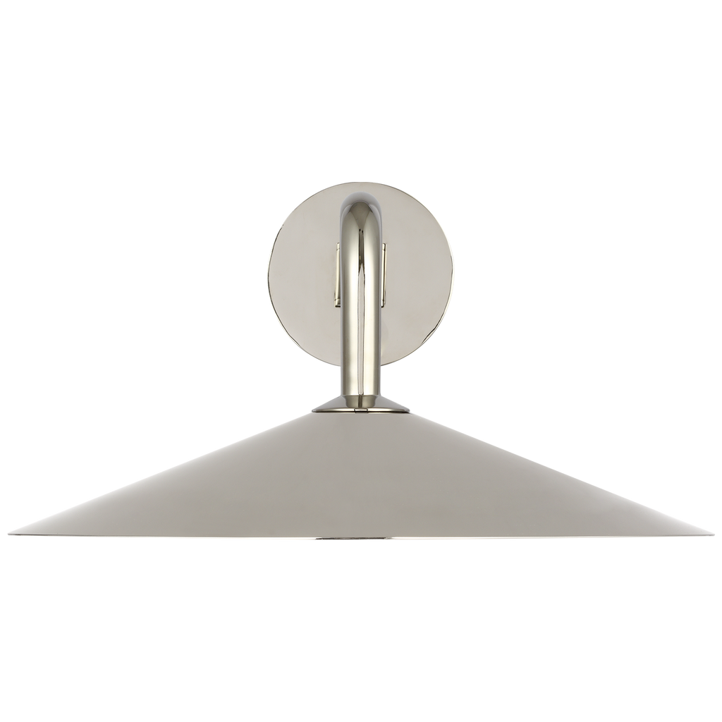 Ponce 9" Articulating Sconce | Polished Nickel | Polished Nickel Shade