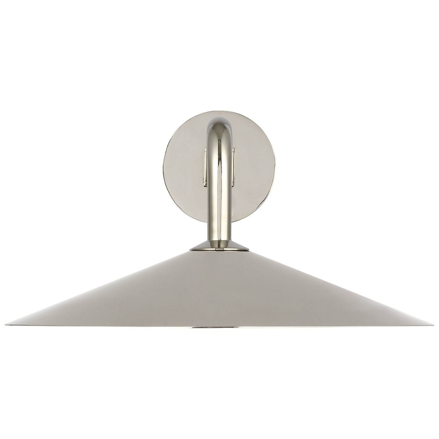 Ponce 9" Articulating Sconce | Polished Nickel | Polished Nickel Shade