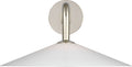 Ponce 9" Articulating Sconce | Polished Nickel | Milk White Glass Shade