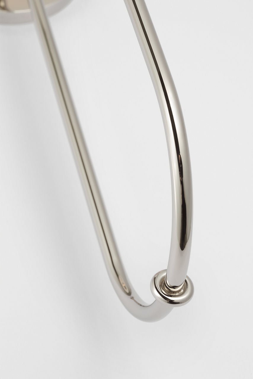 Ingela 24" Single Sconce | Polished Nickel | Silk Pleat Shade