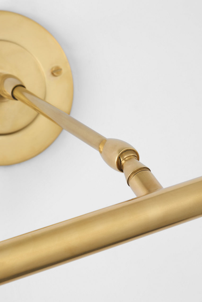 Emery 30" Picture Light | Hand-Rubbed Antique Brass