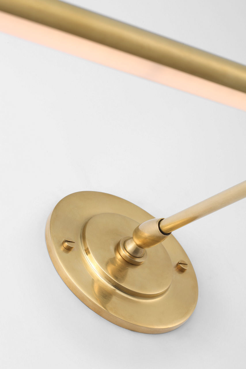 Emery 30" Picture Light | Hand-Rubbed Antique Brass