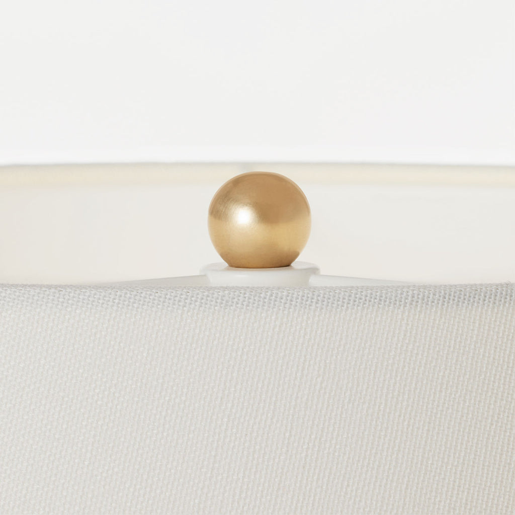 Casey Medium Table Lamp | Silt Grey Ceramic | Linen Shade