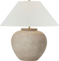 Casey Medium Table Lamp | Silt Grey Ceramic | Linen Shade