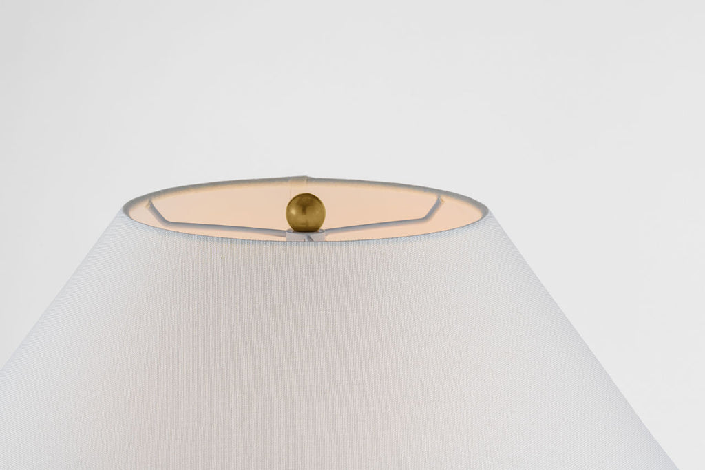 Fischer 36" Table Lamp | Natural Terracotta | Linen Shade