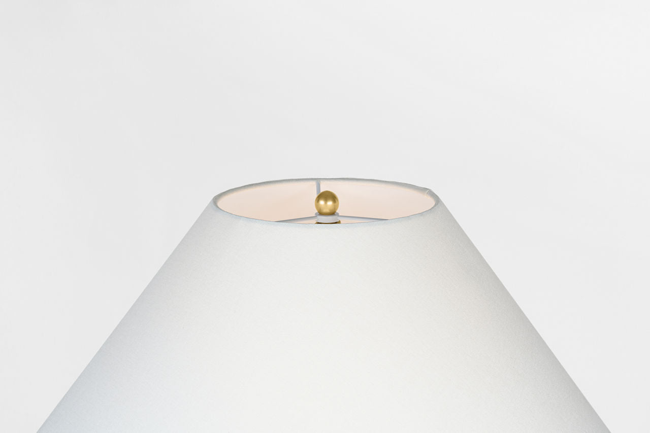 Fischer 36" Table Lamp | Rustic Terracotta | Linen Shade
