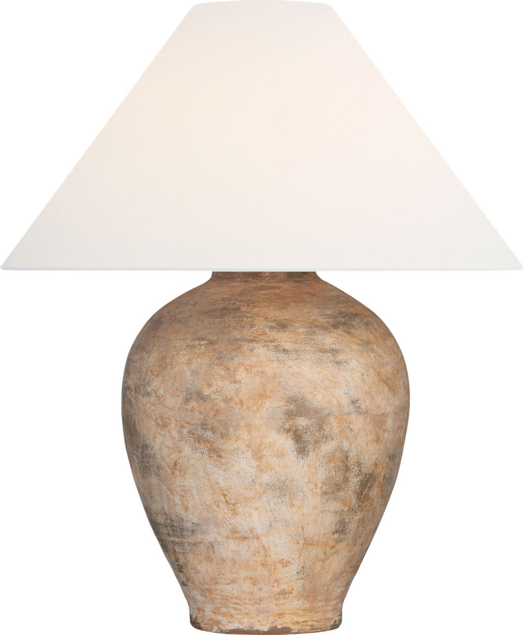 Fischer 36" Table Lamp | Rustic Terracotta | Linen Shade