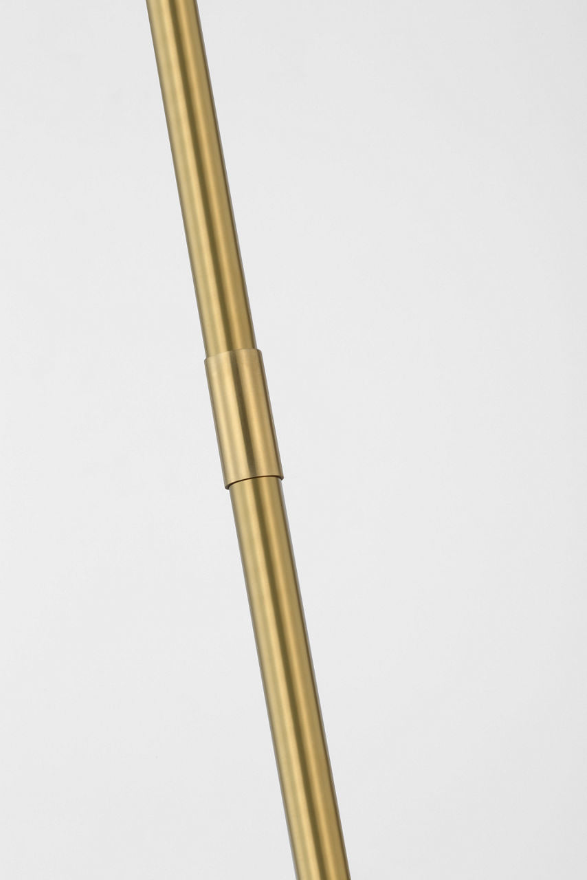 Ponce 13" Pendant | Hand-Rubbed Antique Brass | Hand-Rubbed Antique Brass Shade