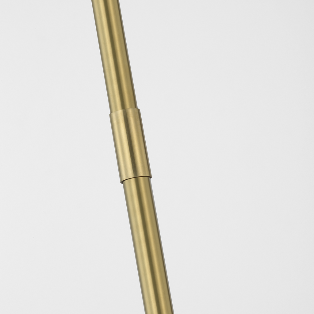 Ponce 13" Pendant | Hand-Rubbed Antique Brass | Hand-Rubbed Antique Brass Shade