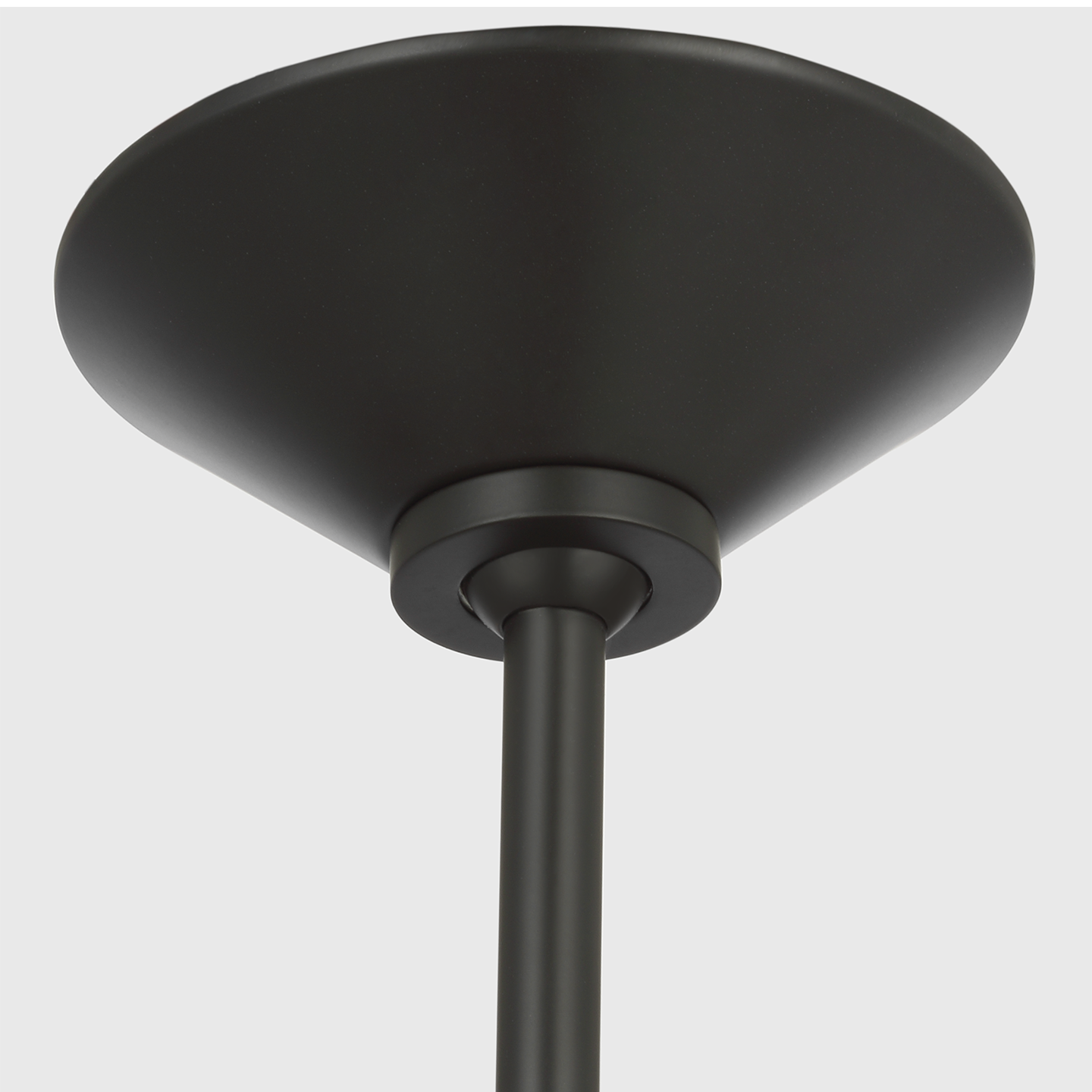 Ponce 13" Pendant | Modern Iron | Milk White Glass