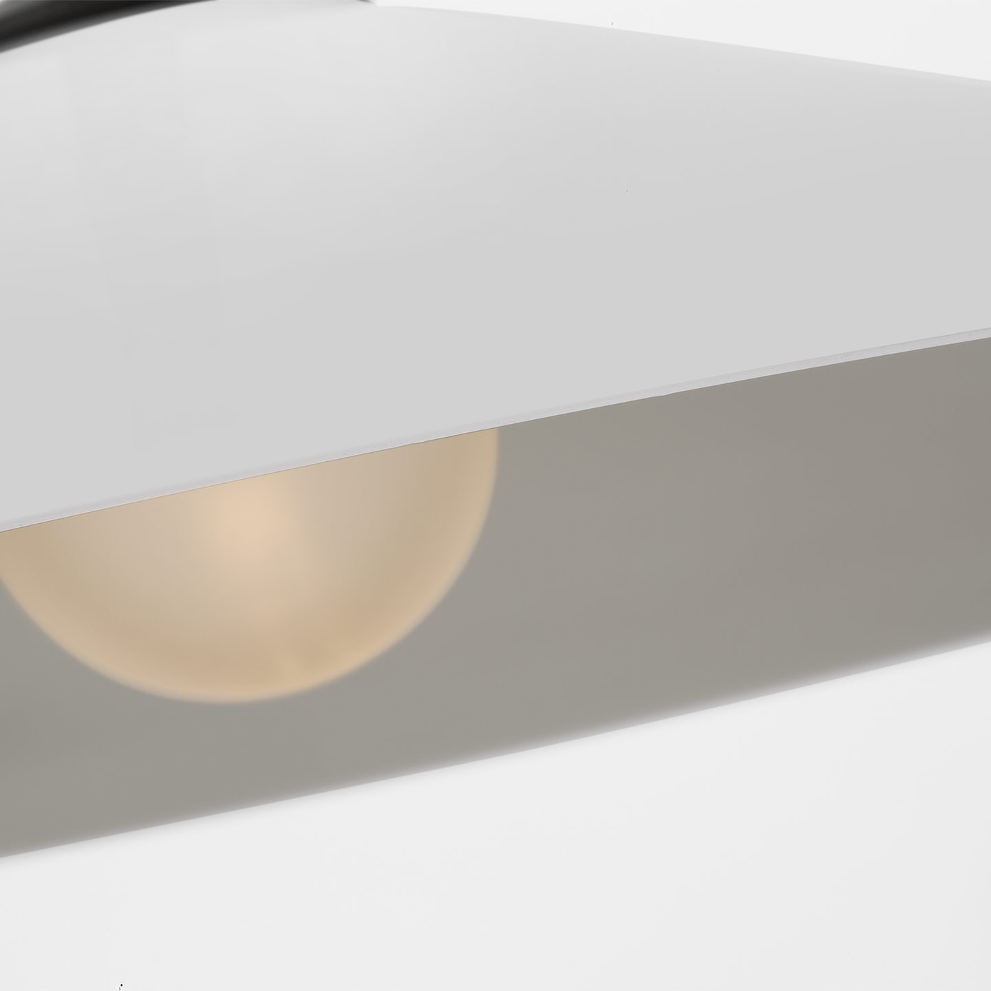 Ponce 13" Pendant | Modern Iron | Milk White Glass