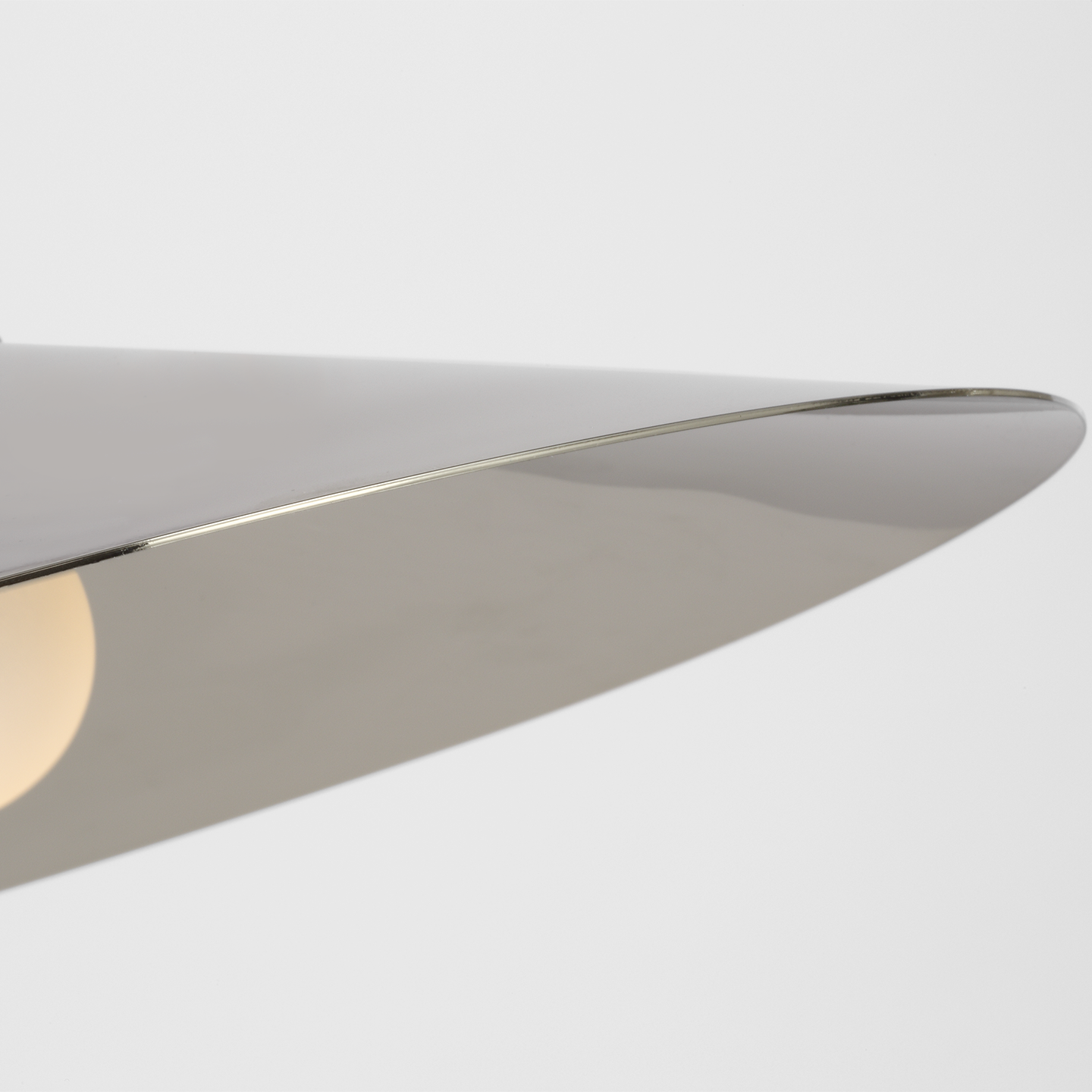 Ponce 13" Pendant | Polished Nickel | Polished Nickel Shade