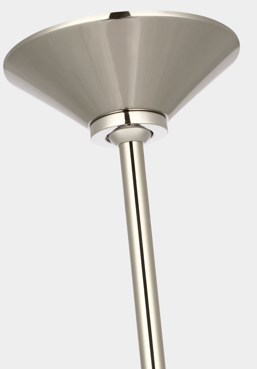 Ponce 13" Pendant | Polished Nickel | Polished Nickel Shade