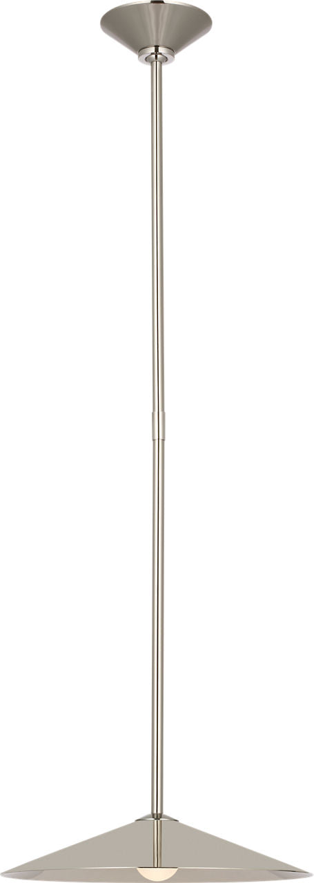 Ponce 13" Pendant | Polished Nickel | Polished Nickel Shade