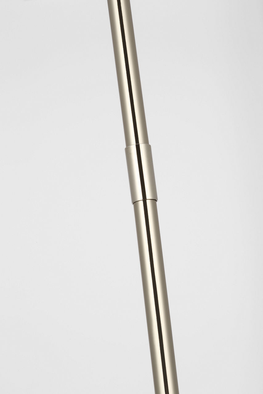 Ponce 13" Pendant | Polished Nickel | Milk White Glass