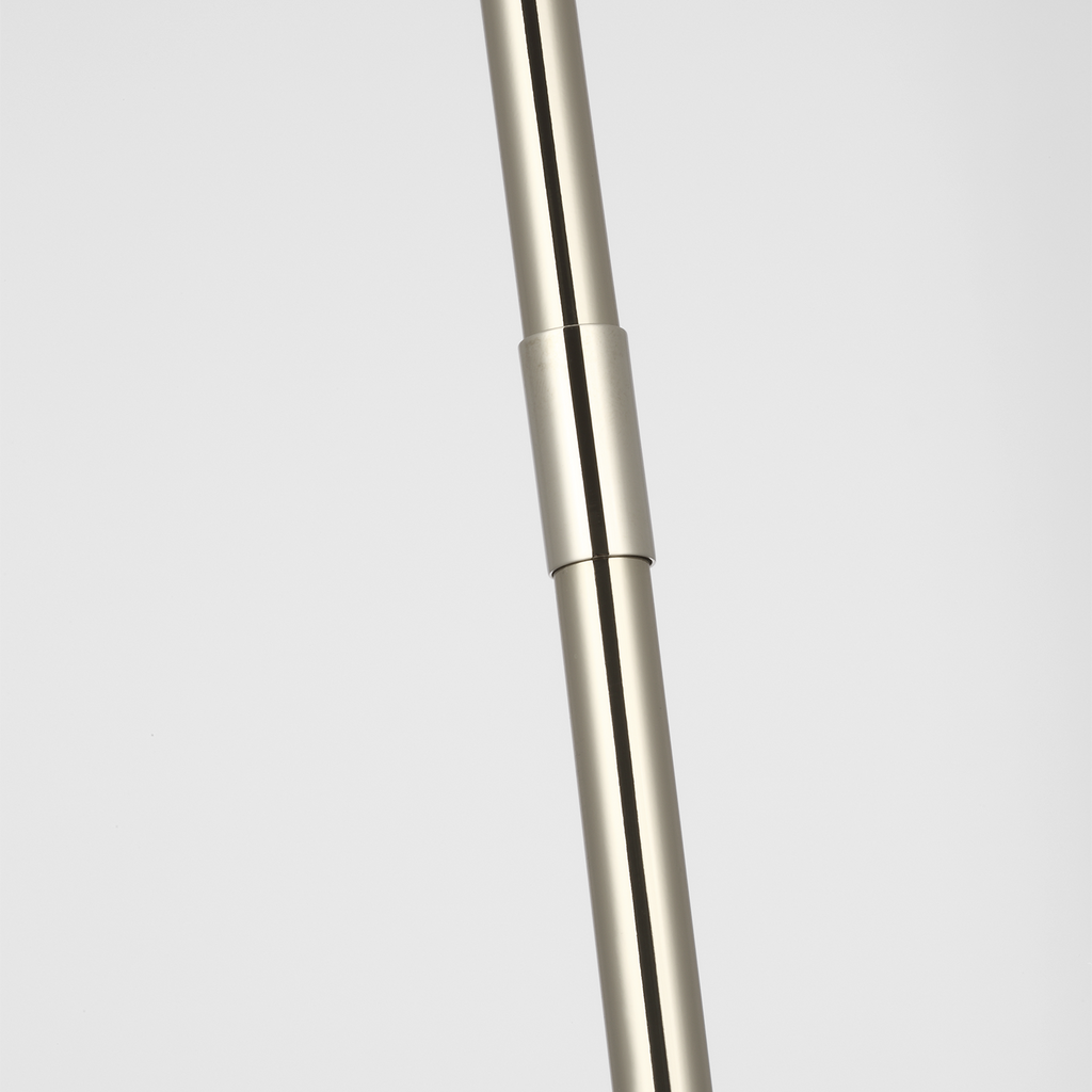 Ponce 13" Pendant | Polished Nickel | Milk White Glass