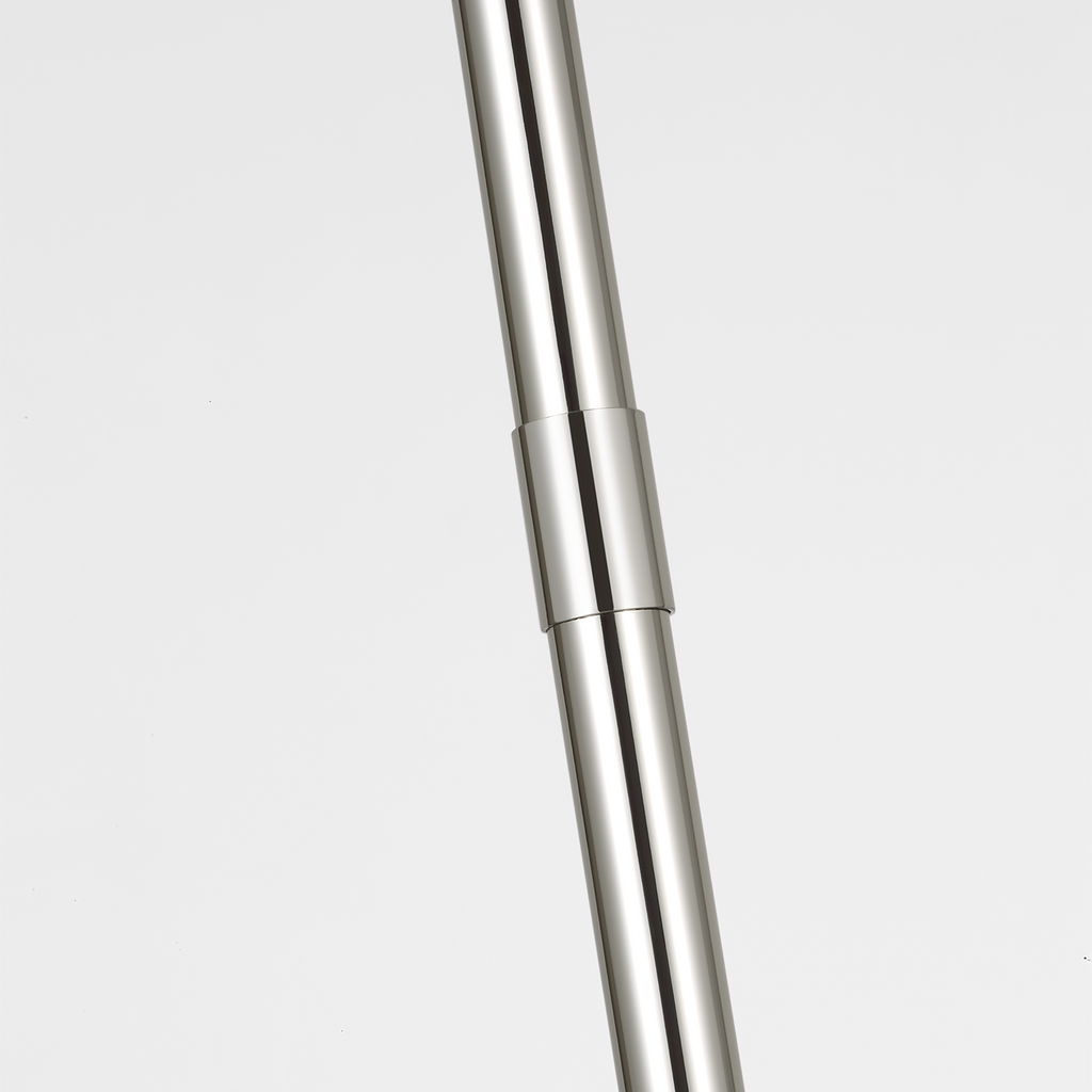 Ponce 18" Pendant | Polished Nickel | Milk White Glass Shade