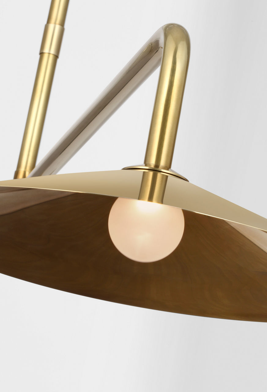Ponce 62" Linear Pendant | Hand-Rubbed Antique Brass | Hand-Rubbed Antique Brass Shades