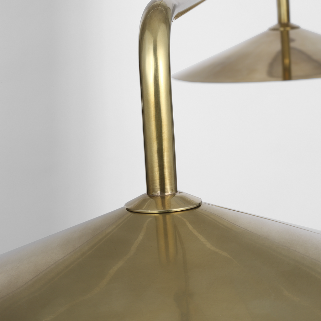 Ponce 62" Linear Pendant | Hand-Rubbed Antique Brass | Hand-Rubbed Antique Brass Shades