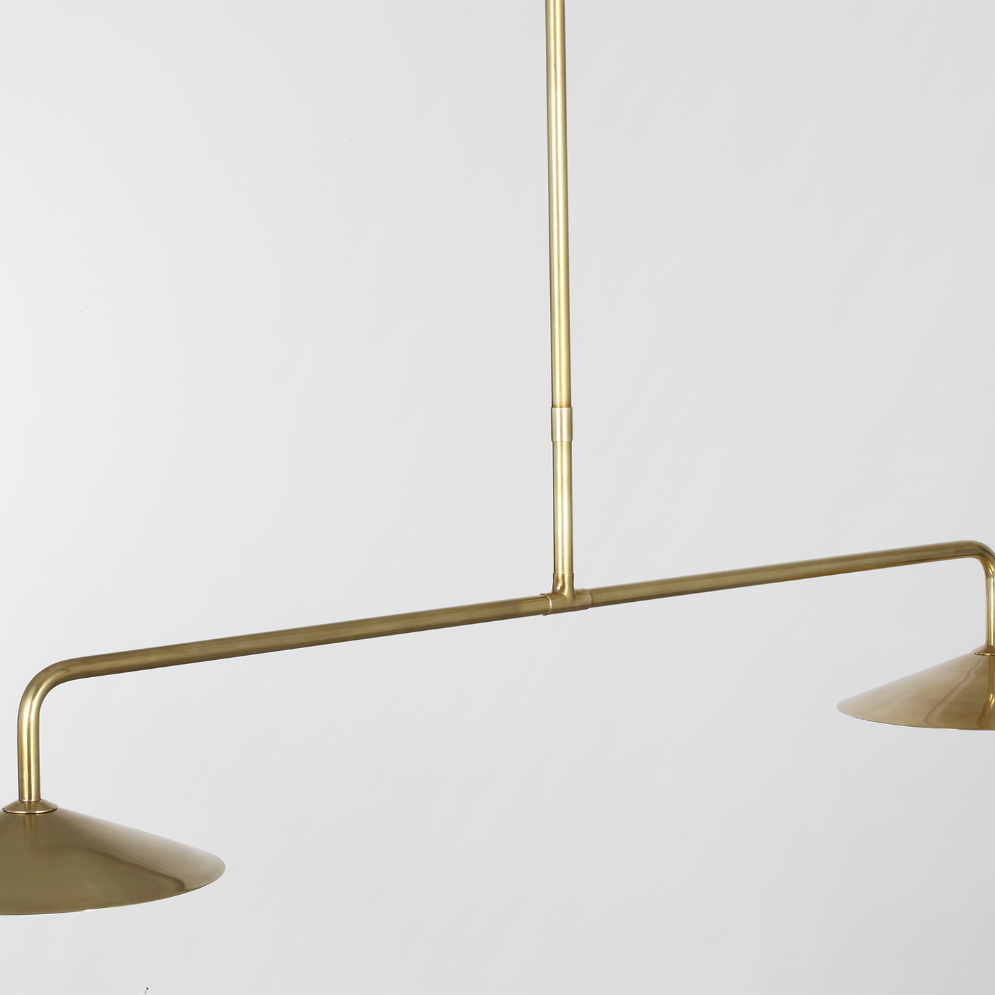 Ponce 62" Linear Pendant | Hand-Rubbed Antique Brass | Hand-Rubbed Antique Brass Shades