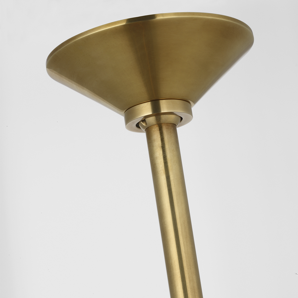 Ponce 62" Linear Pendant | Hand-Rubbed Antique Brass | Hand-Rubbed Antique Brass Shades