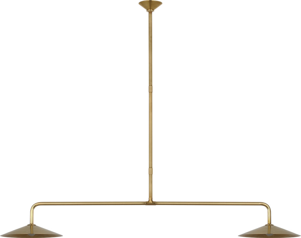 Ponce 62" Linear Pendant | Hand-Rubbed Antique Brass | Hand-Rubbed Antique Brass Shades