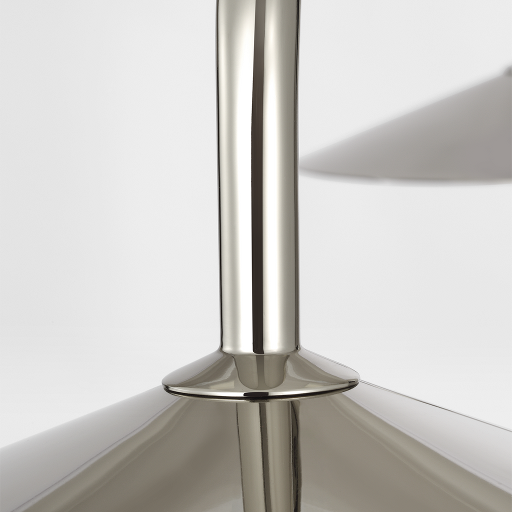 Ponce 62" Linear Pendant | Polished Nickel | Polished Nickel Shades