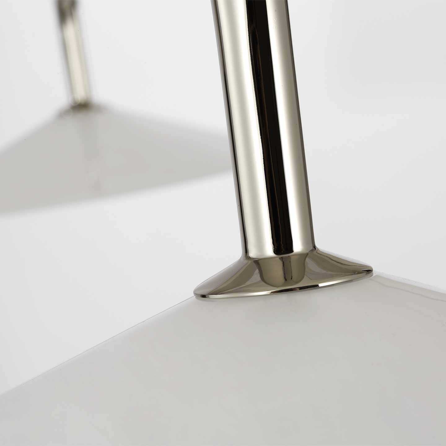 Ponce 62" Linear Pendant | Polished Nickel | Milk White Glass Shades