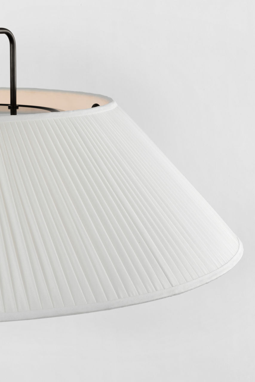 Serrato 33" Hanging Shade | Bronze | Silk Pleat Shade