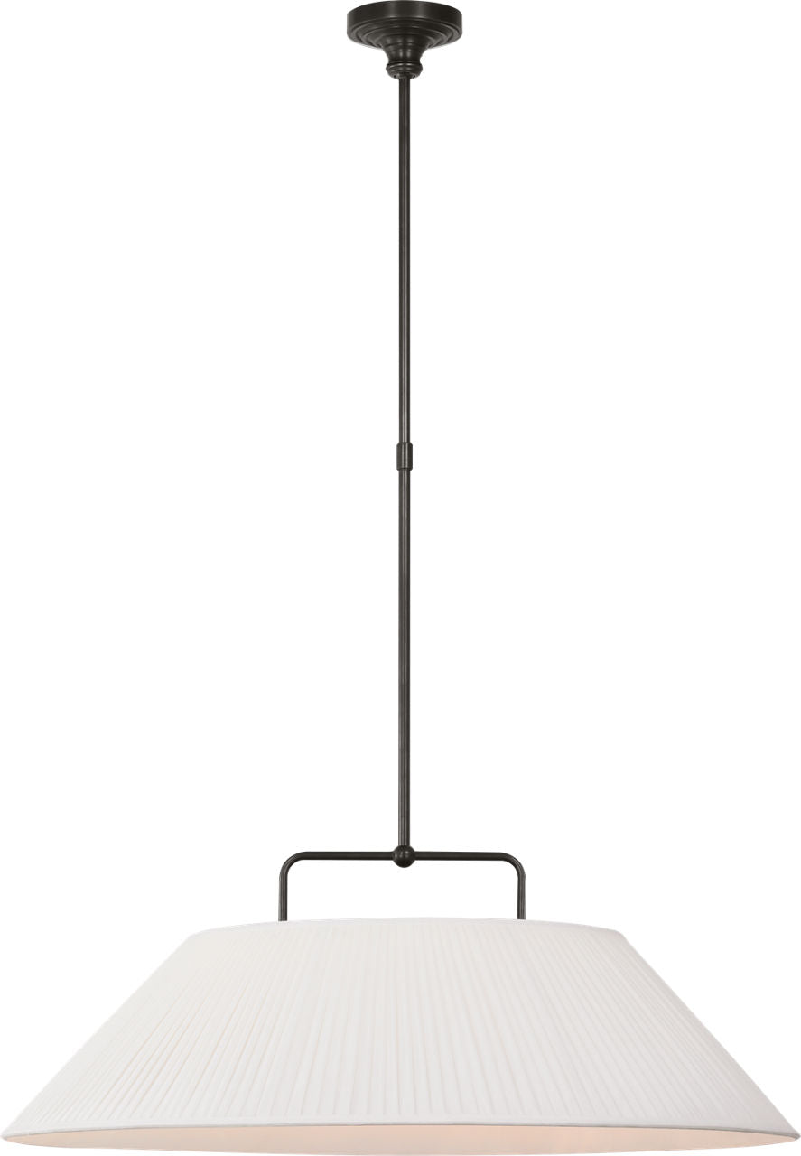Serrato 33" Hanging Shade | Bronze | Silk Pleat Shade