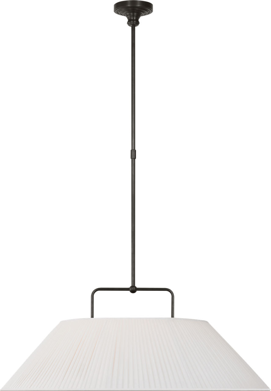 Serrato 33" Hanging Shade | Bronze | Silk Pleat Shade