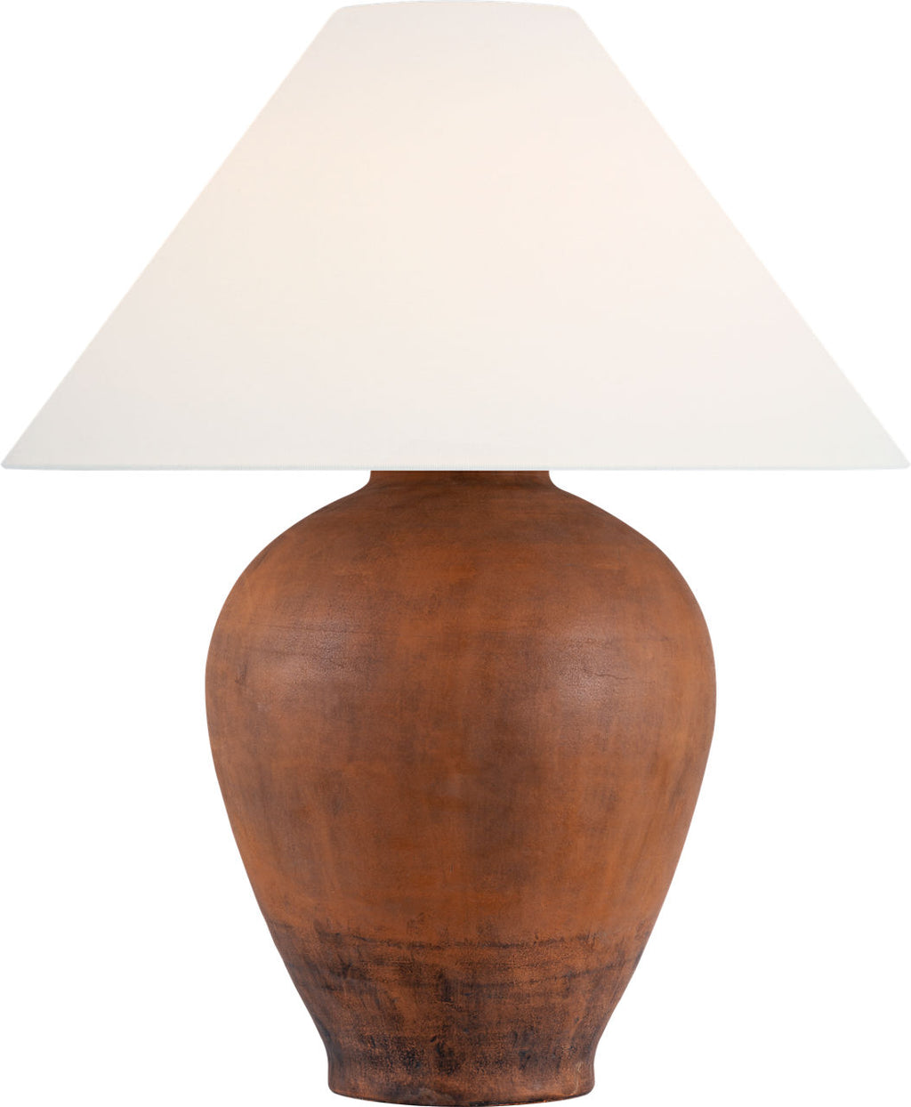 Fischer 36" Table Lamp | Natural Terracotta | Linen Shade