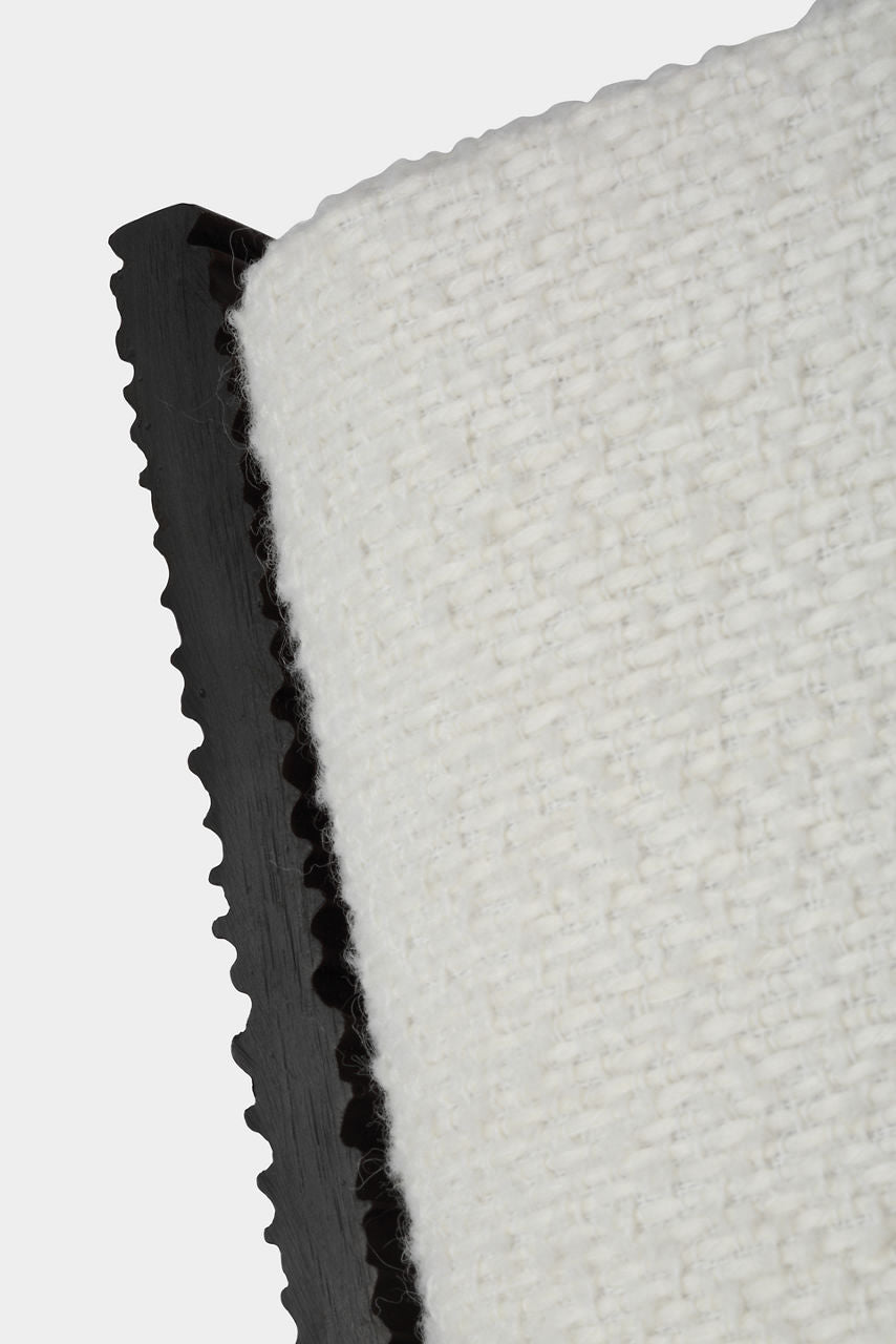 Fumar 55" Statement Floor Lamp | Ridged Carbon | BouclÃ© Shade