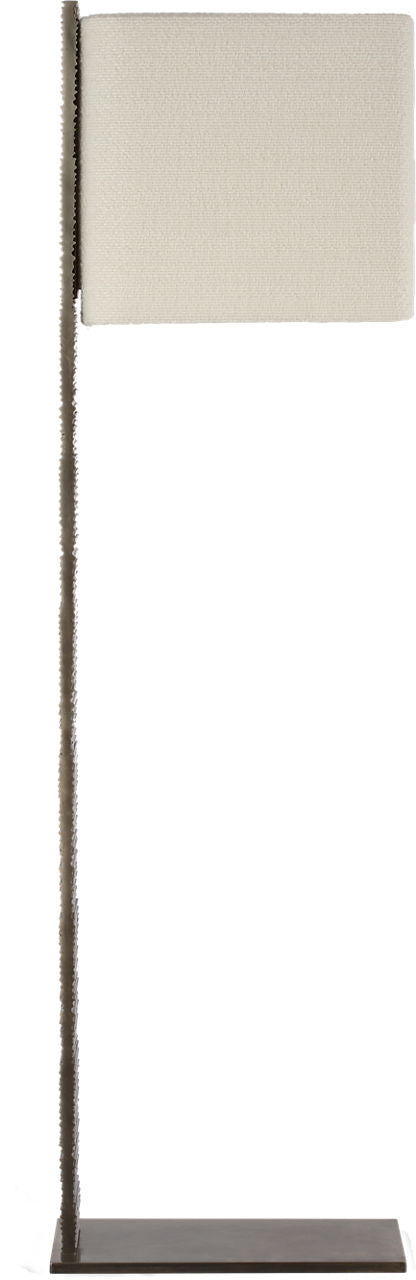 Fumar 55" Statement Floor Lamp | Ridged Graphite | BouclÃ© Shade