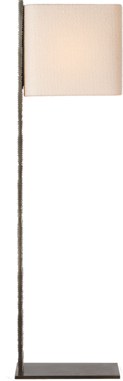 Fumar 55" Statement Floor Lamp | Ridged Graphite | BouclÃ© Shade