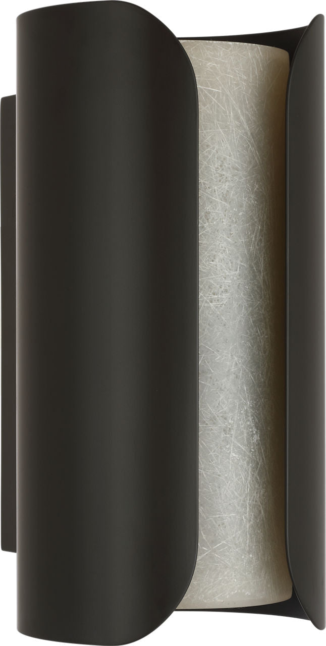 Armise 14" Sconce | Matte Carbon | Nova Frost