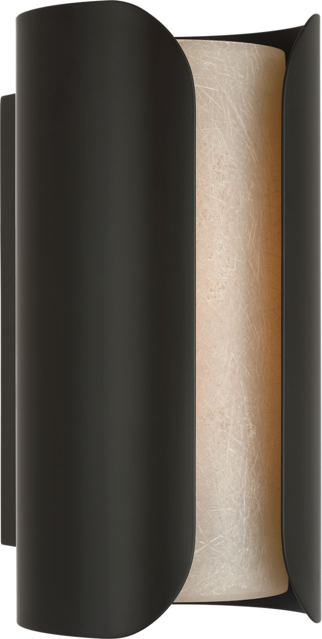 Armise 14" Sconce | Matte Carbon | Nova Frost