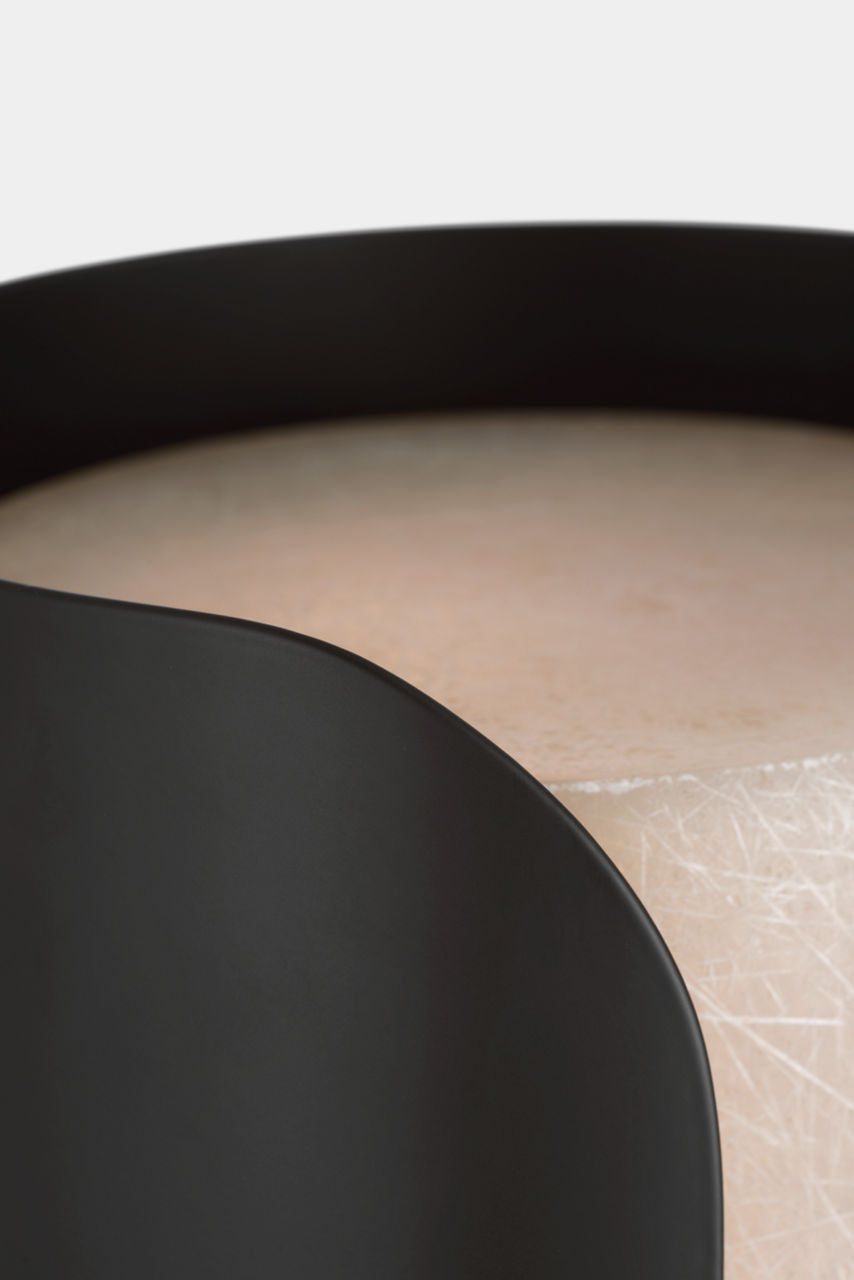 Armise 14" Sconce | Matte Carbon | Nova Frost