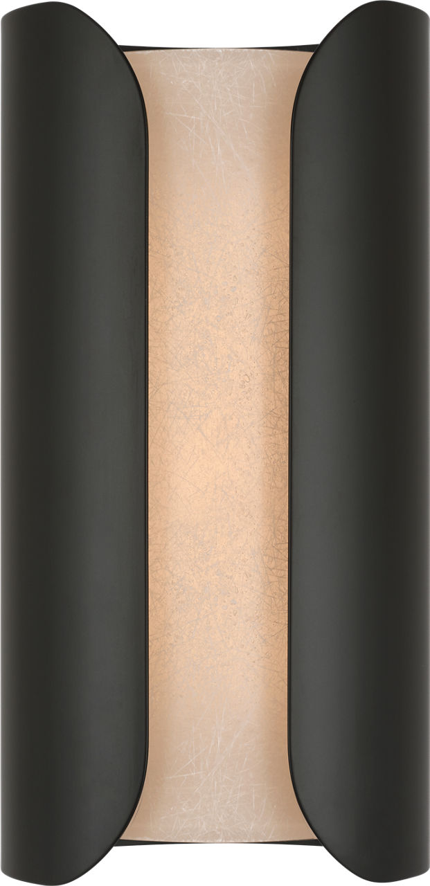 Armise 14" Sconce | Matte Carbon | Nova Frost
