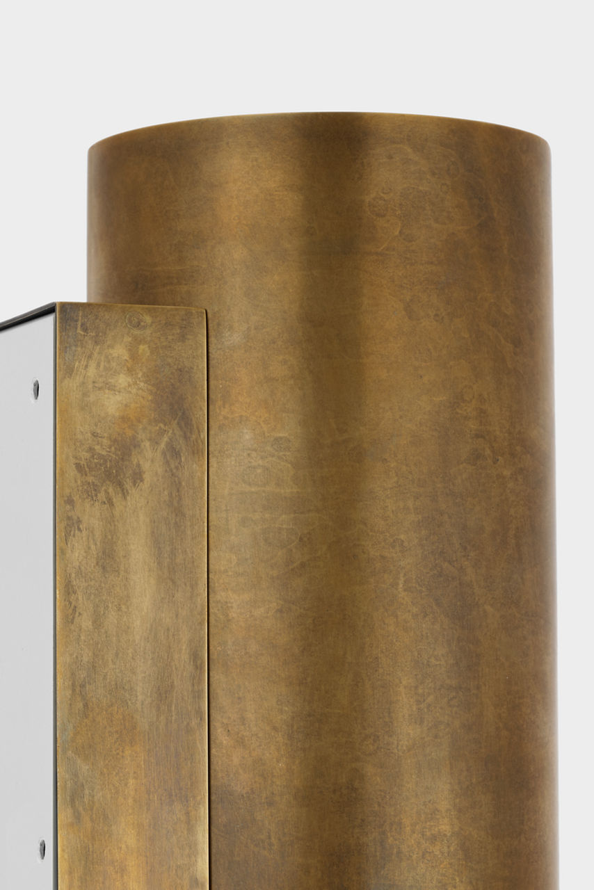 Armise 18" Sconce | Mottled Brass | Alabaster