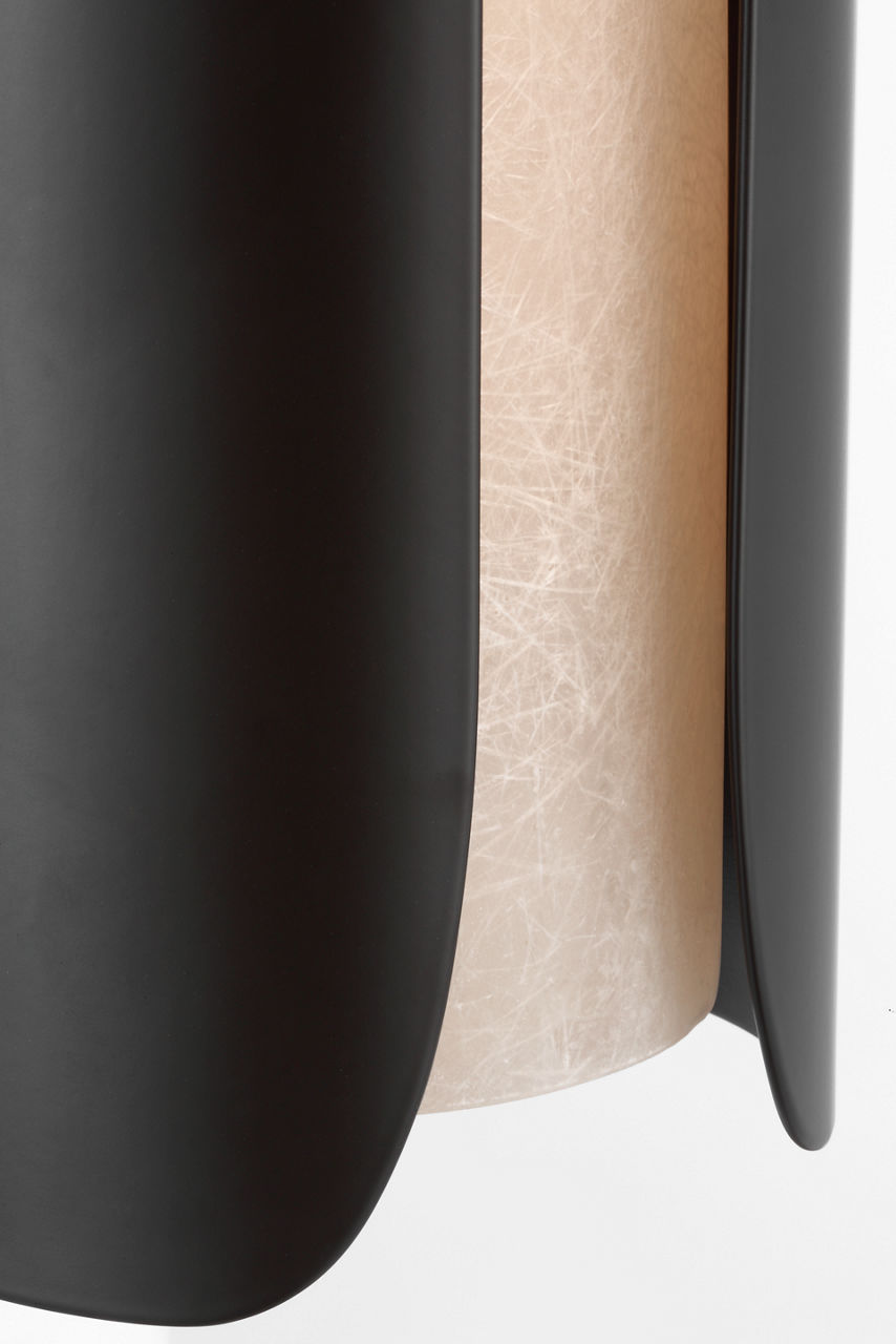 Armise 18" Sconce | Matte Carbon | Nova Frost