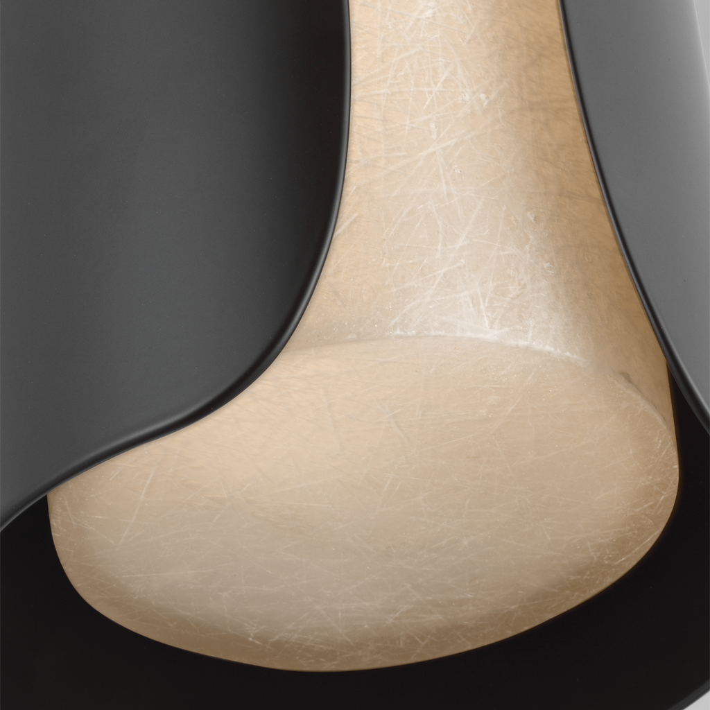 Armise 18" Sconce | Matte Carbon | Nova Frost
