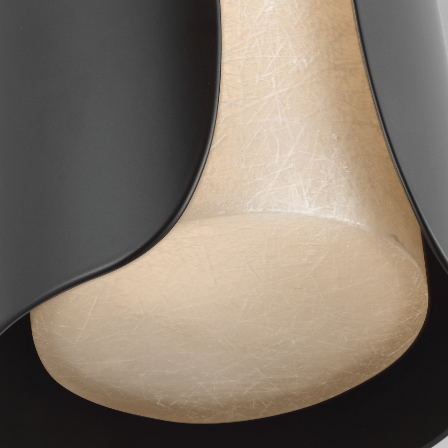 Armise 18" Sconce | Matte Carbon | Nova Frost