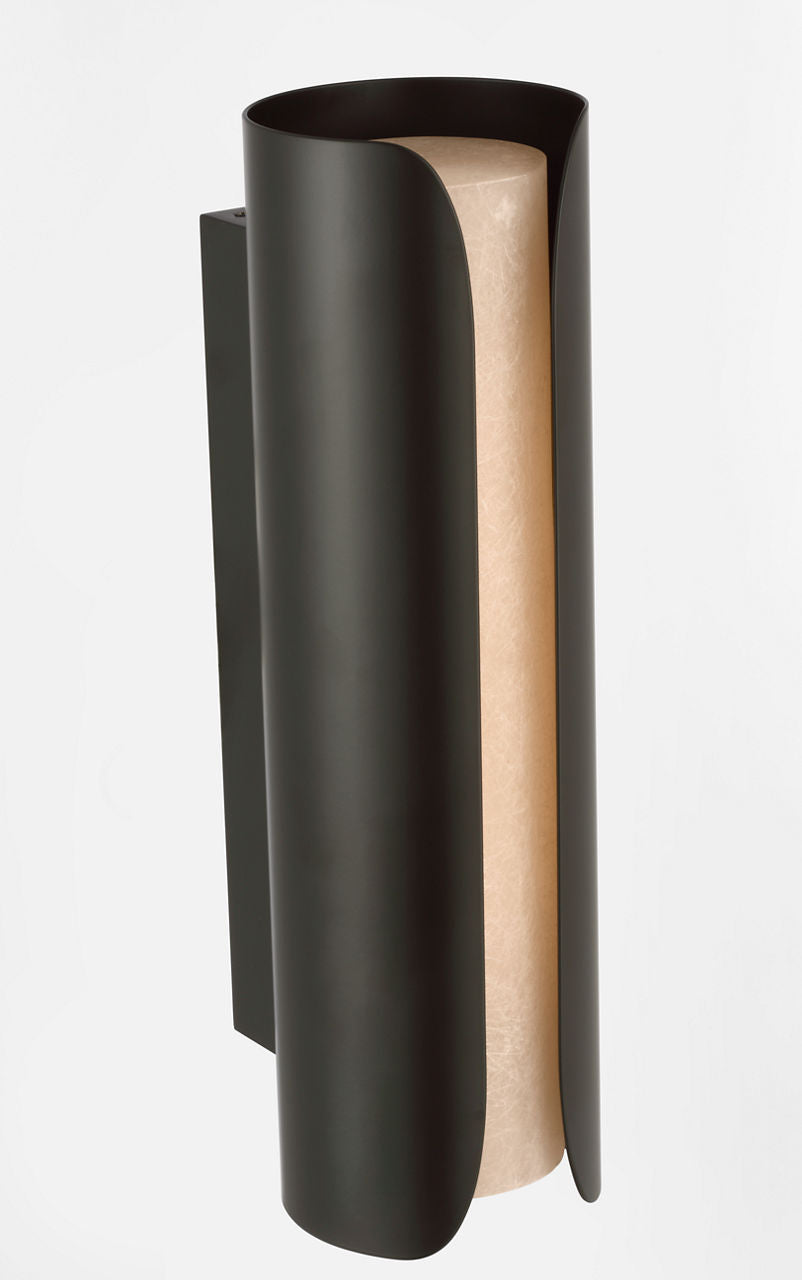 Armise 18" Sconce | Matte Carbon | Nova Frost