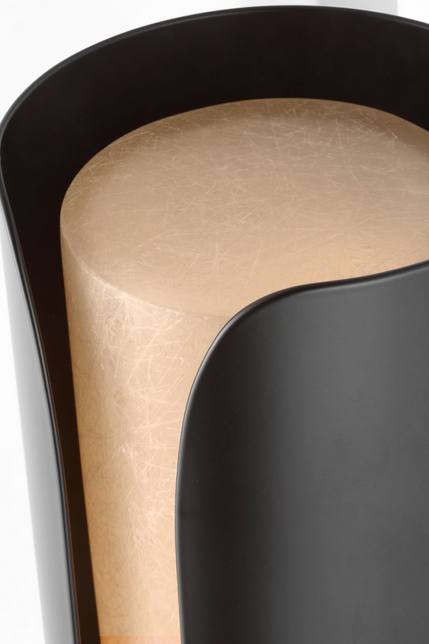 Armise 18" Sconce | Matte Carbon | Nova Frost
