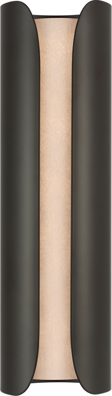 Armise 18" Sconce | Matte Carbon | Nova Frost